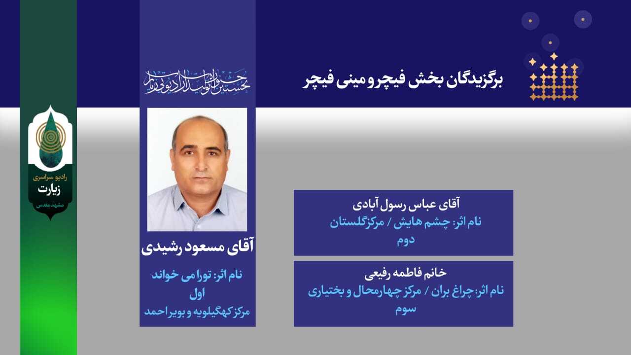 برگزیدگان جشنواره رادیو زیارت معرفی شدند