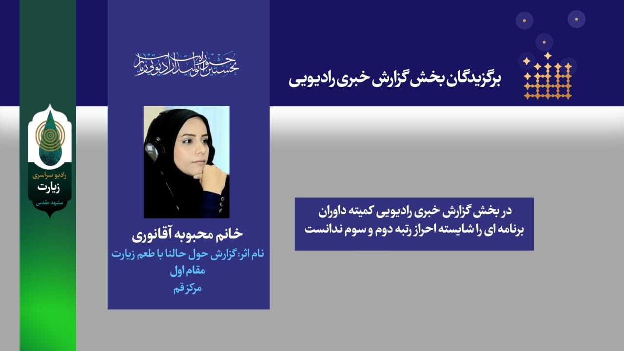 برگزیدگان جشنواره رادیو زیارت معرفی شدند