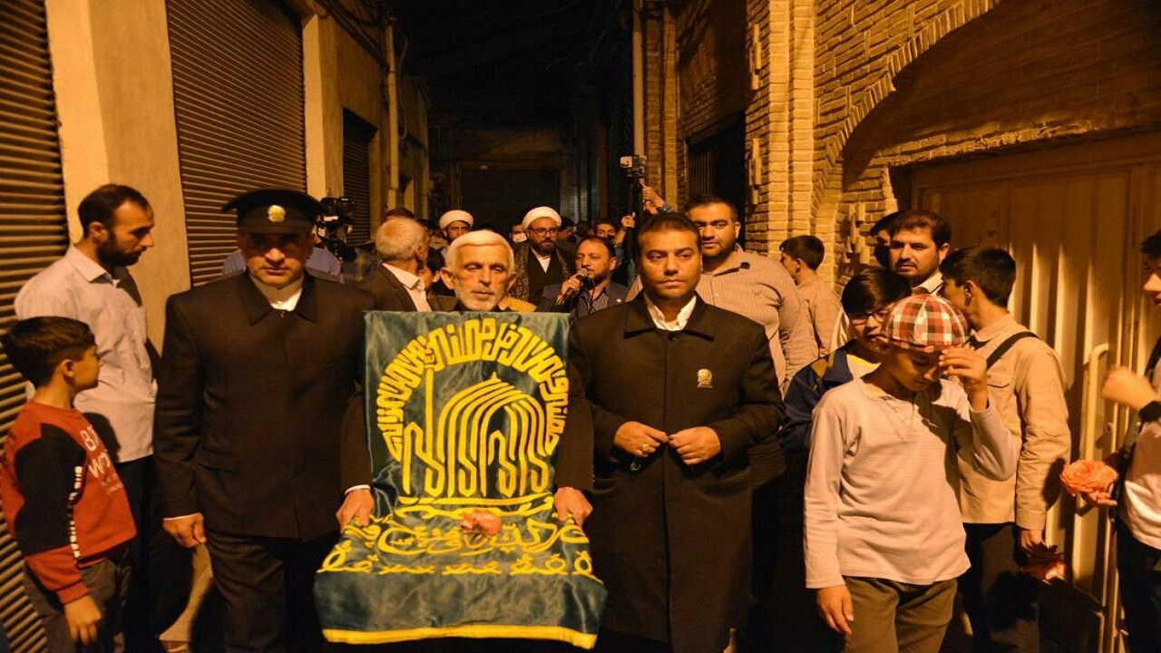 حضور خادمان حرم مطهر رضوی در فاطمیون زنجان+عکس