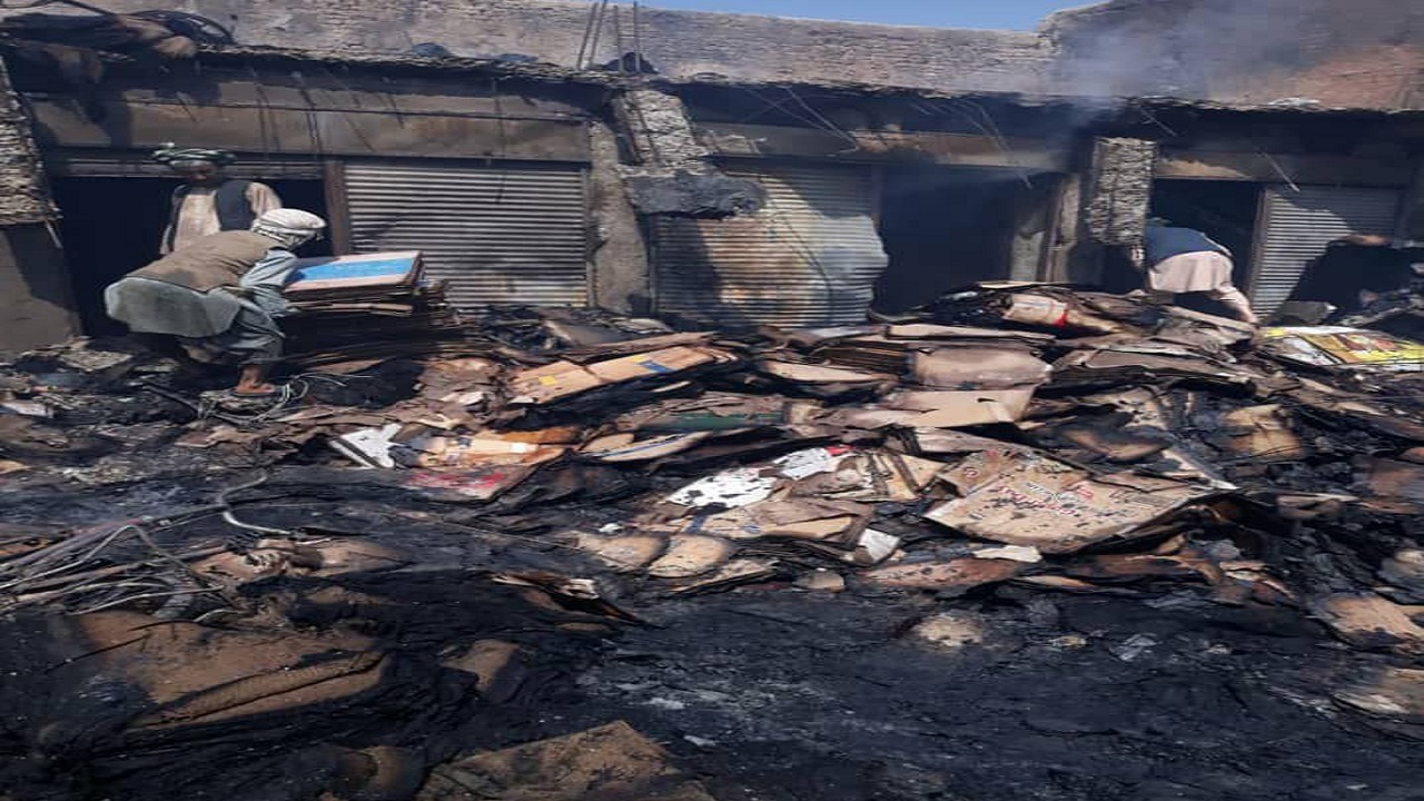 آتش سوزی در مزارشریف جان یک نفر را گرفت