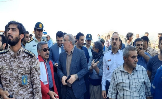 ریزش ساختمان ۴ طبقه در کرمانشاه