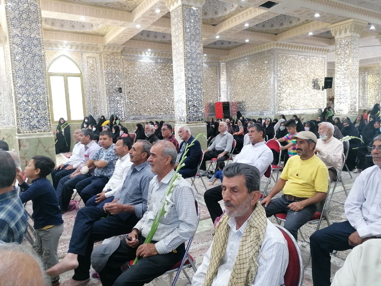 کاروان زیر سایه خورشید در امامزاده بی بی سکینه(س) ماهدشت رسید + تصاویر