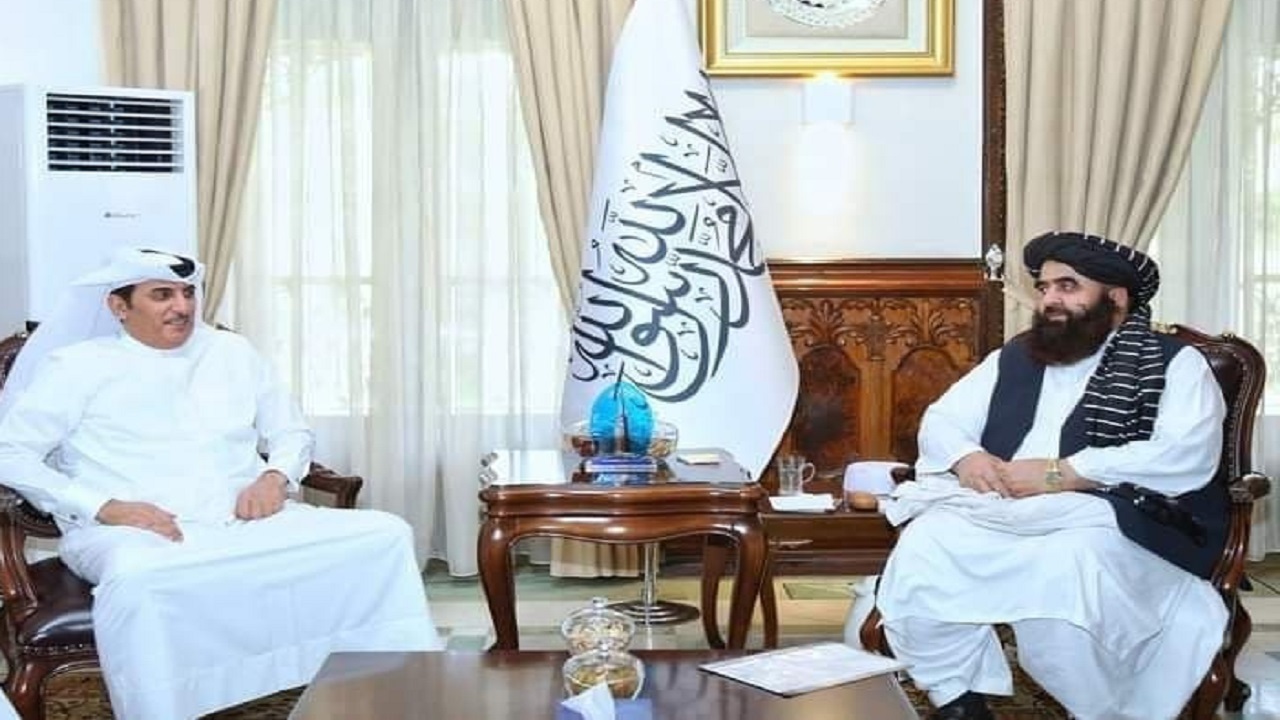 دیدار وزیرخارجه طالبان با مشاور امنیت ملی قطر