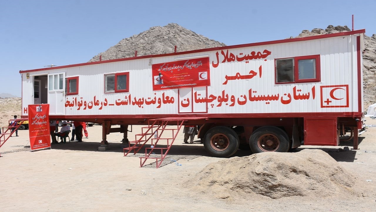 افتتاح اولین کانکس سیار معاونت بهداشت، درمان و توانبخشی در  سیستان و بلوچستان