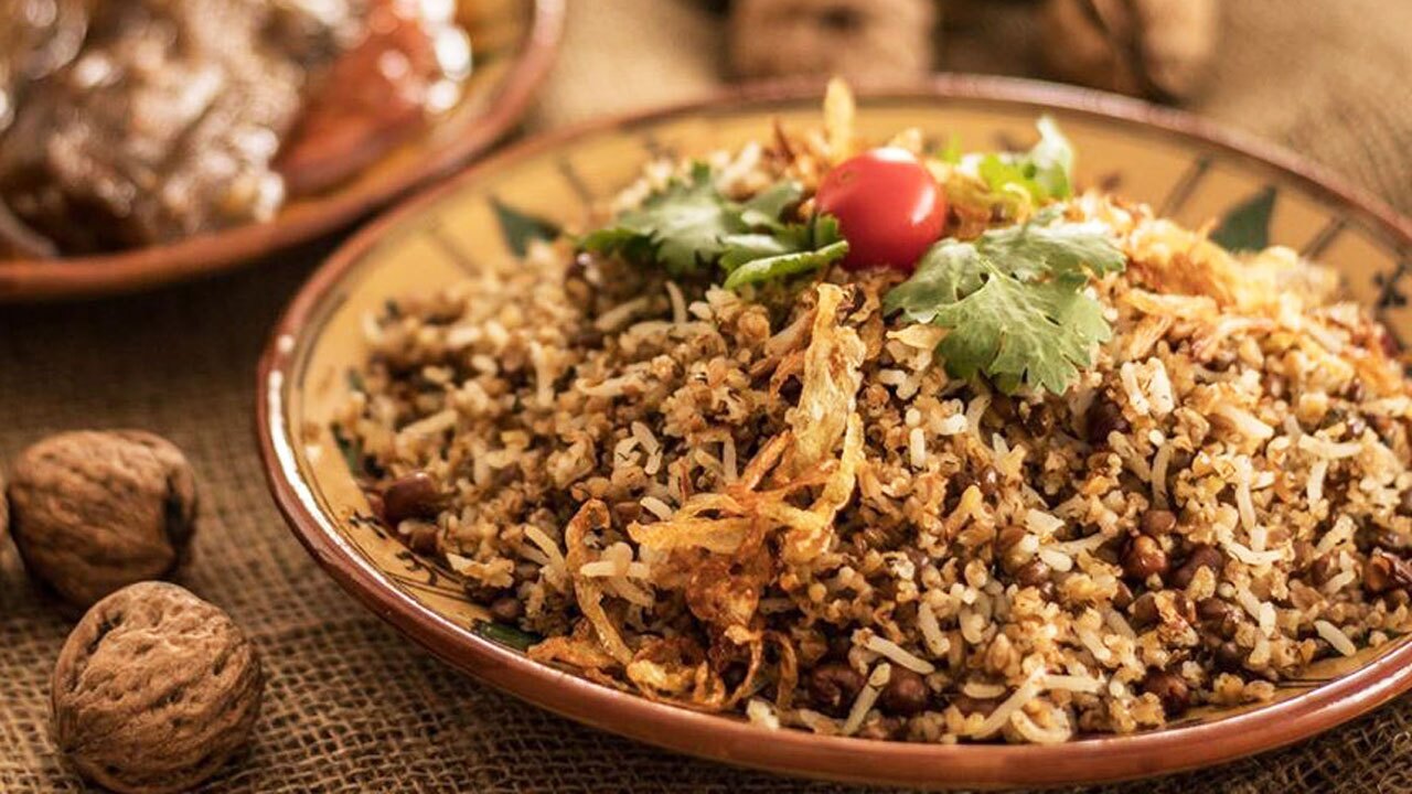 دستور تهیه گندم پلو یزدی + فیلم