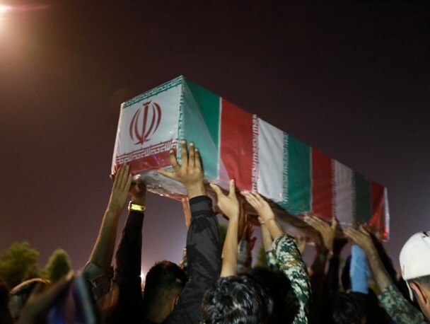 استقبال از پیکر مطهر شهید گمنام در هرمزگان