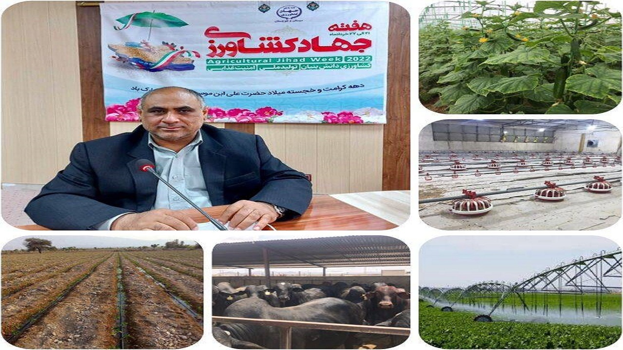بهره برداری از١۴١  پروژه بخش کشاورزی در سیستان وبلوچستان