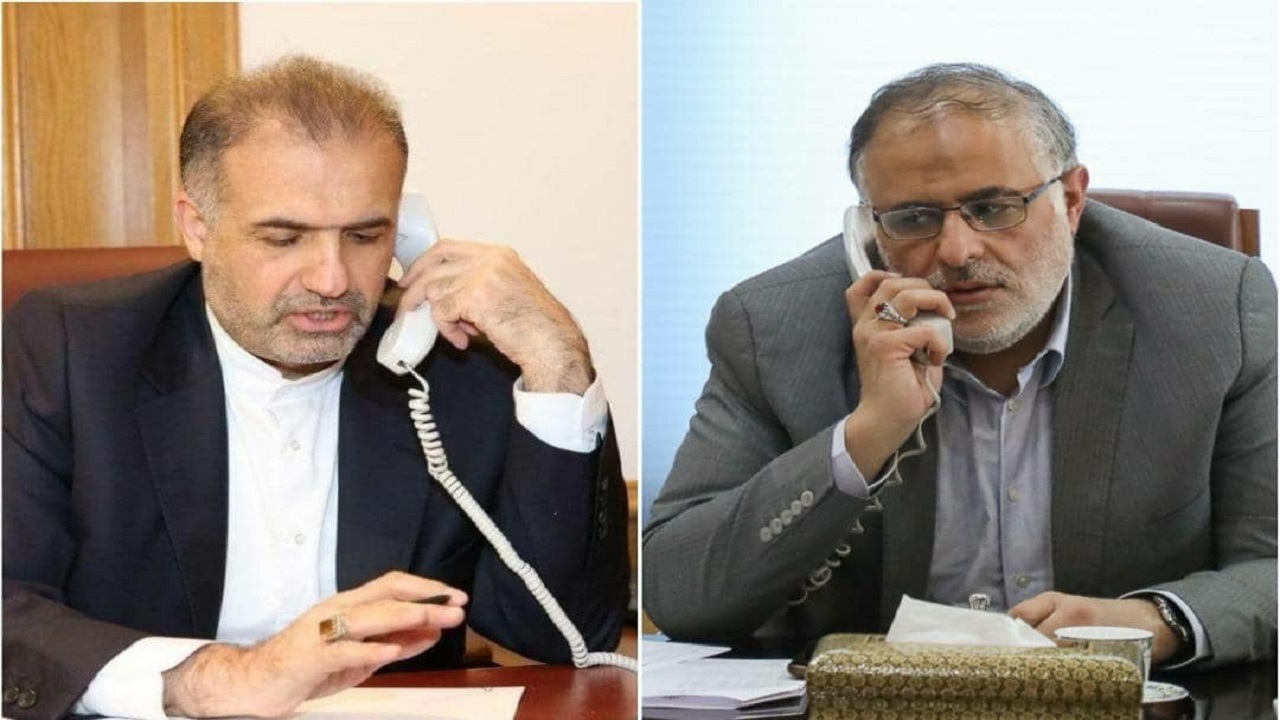 تماس تلفنی استاندار قزوین با سفیر ایران در روسیه