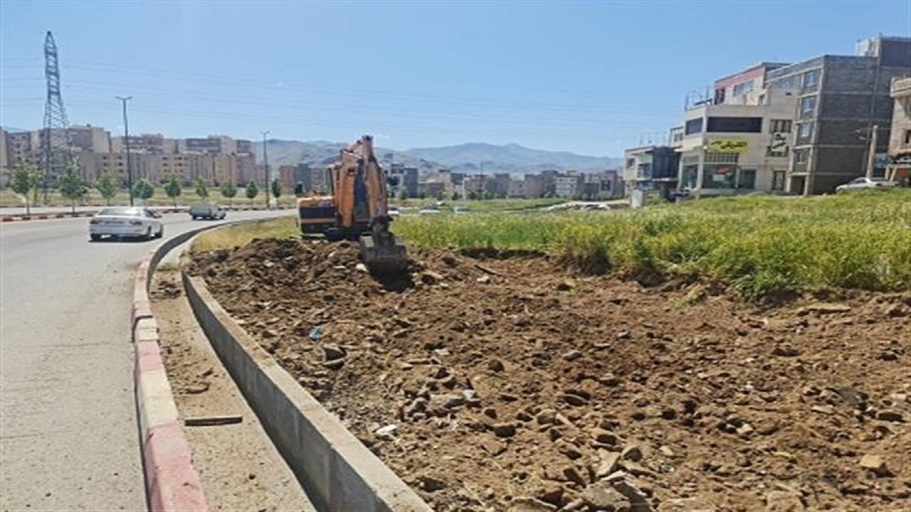 آغاز عملیات ساماندهی بلوار کامکار در سنندج
