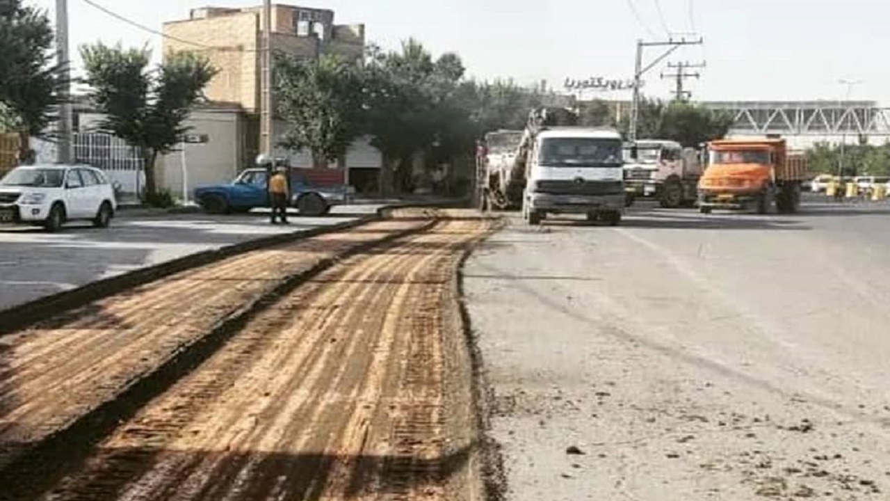 آسفالت بلوار دهه فجر نونوار می‌شود