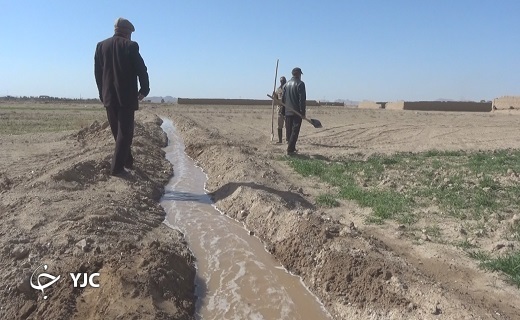 آب به صورت سنتی به مزارع می رود آب به صورت سنتی به مزارع می رود