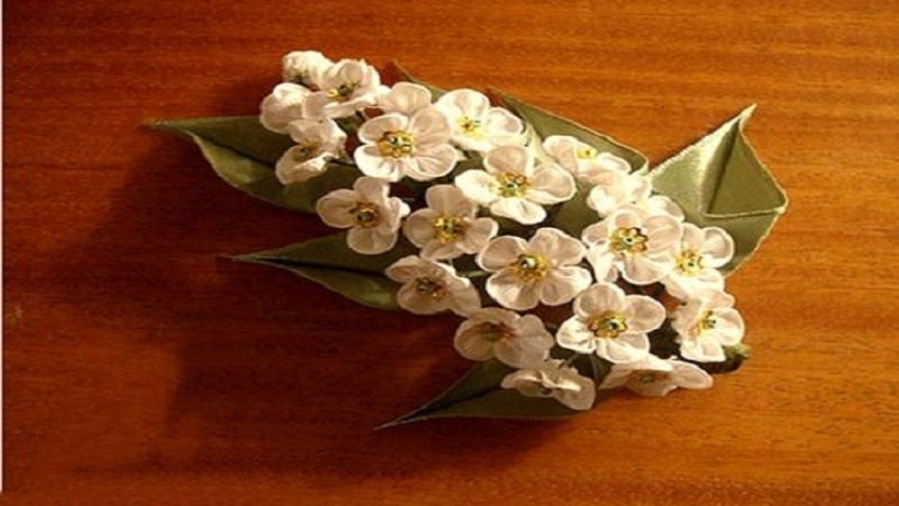 آموزش گل‌سازی با روبان + فیلم