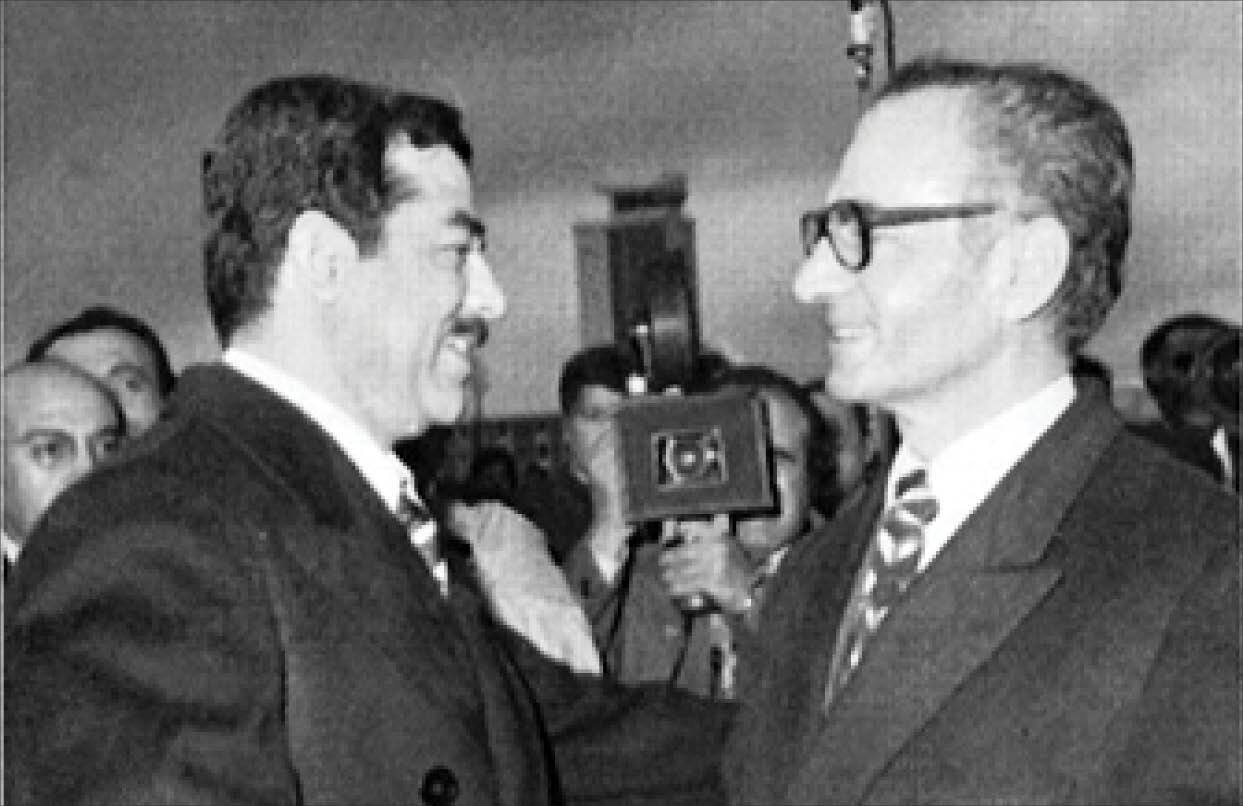 صدام و محمدرضا پهلوی
