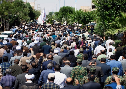 تشییع پیکر شهید کارمند وزارت دفاع و پشتیبانی نیرو&zwnj;های مسلح در سمنان +تصاویر