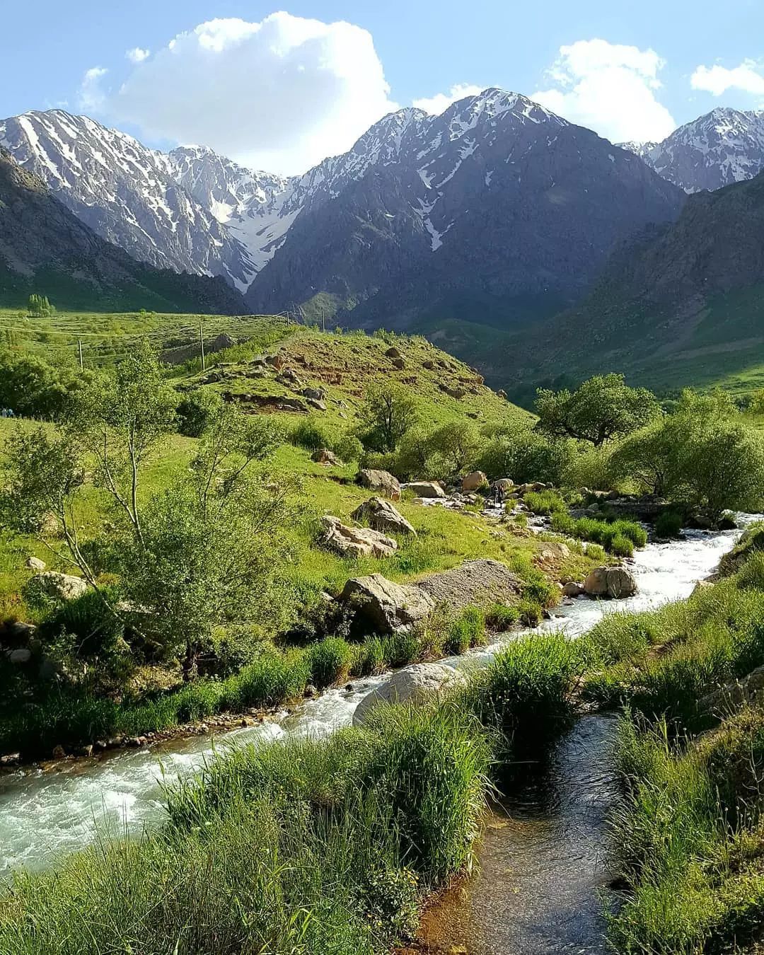 نمایی از روستایی در دل کوهپایه های قلل اشترانکوه + تصاویر