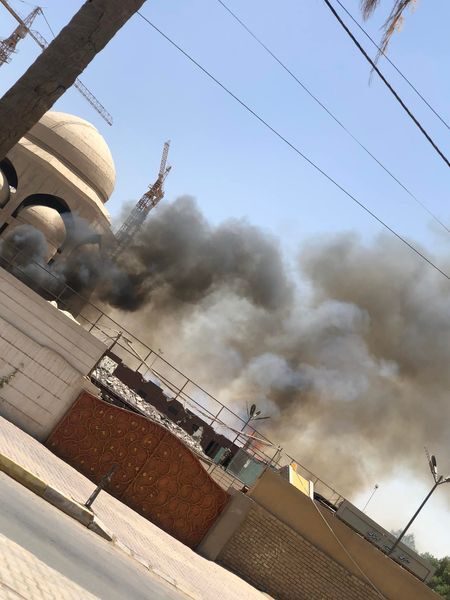 آتش سوزی در مسجدی در بغداد آتش سوزی در مسجدی در بغداد