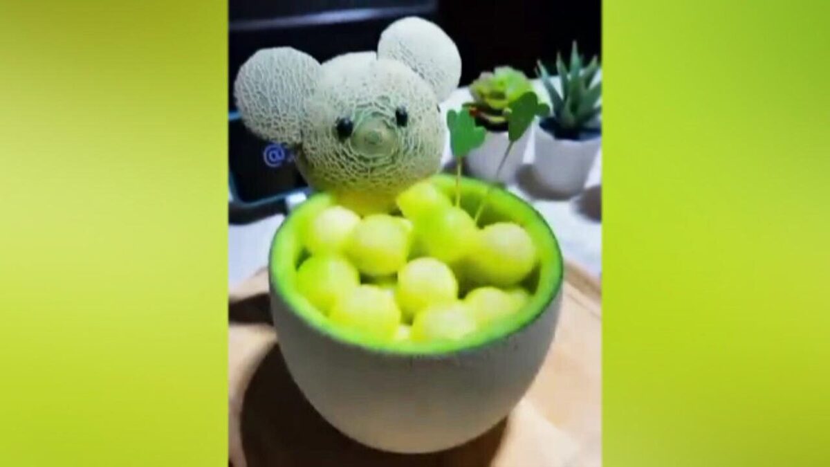آموزش میوه آرایی با نارنگی + فیلم