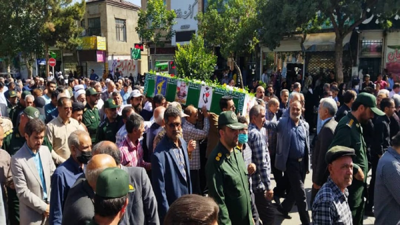 تشییع پیکر مطهر جانباز شهید قائنی در نیشابور