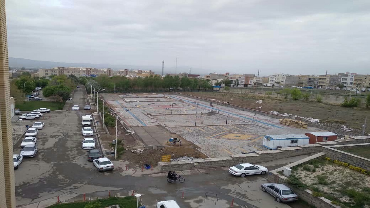 محوطه و پارکینگ بیمارستان امام حسین (ع) بازسازی شد
