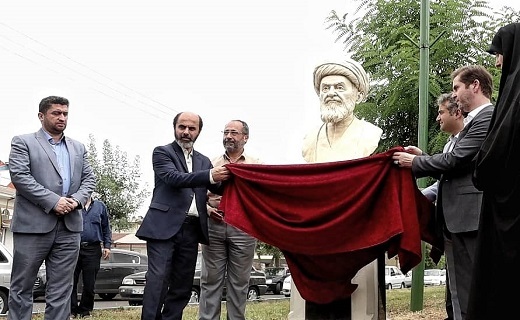 رونمایی از سردیس آیت الله رودباری در رشت