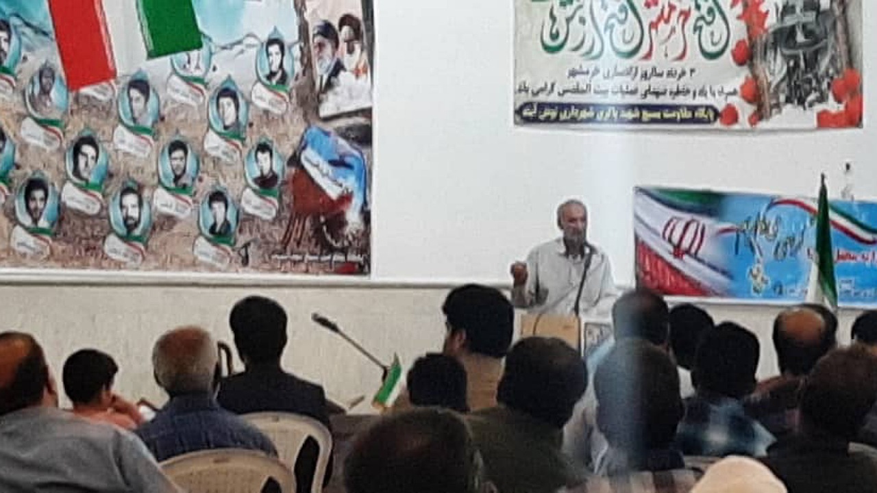 یادواره ۱۶ شهید نوش آباد در فتح خرمشهر برگزار شد