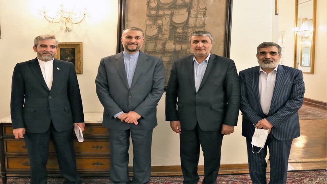 نشست مشترک وزیر امور خارجه و رئیس سازمان انرژی اتمی برگزار شد