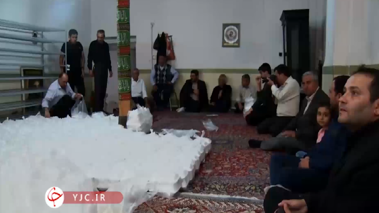 ده دیگ غذای گرم در دو روستای قره چپق، چلقایی و مسجد تاریخی مهرآباد بناب+فیلم