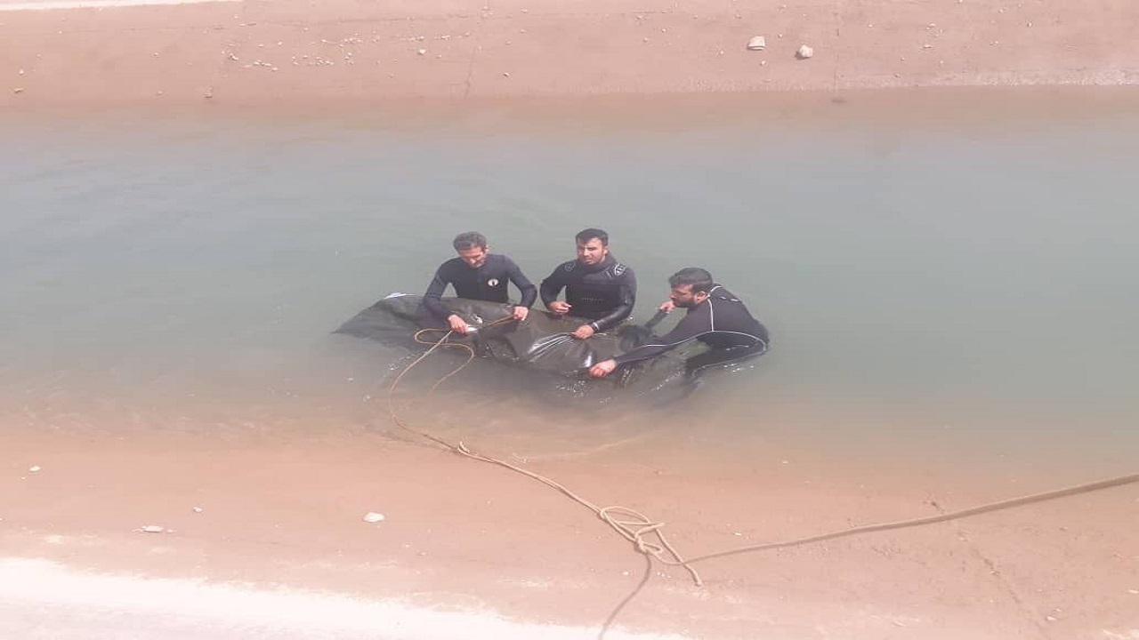 غرق شدن  مرد جوان در کانال آب در آبیک