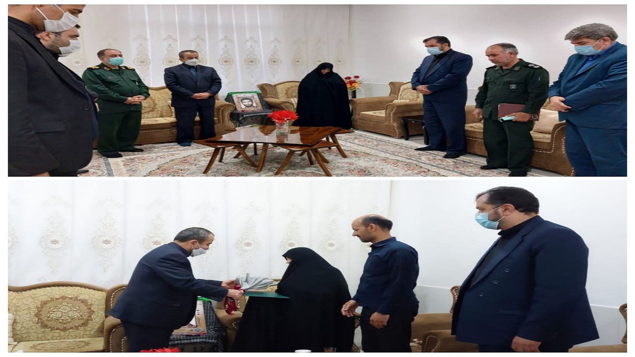 دیدار با خانواده شهید عبدالله زاده مقدم در بشرویه