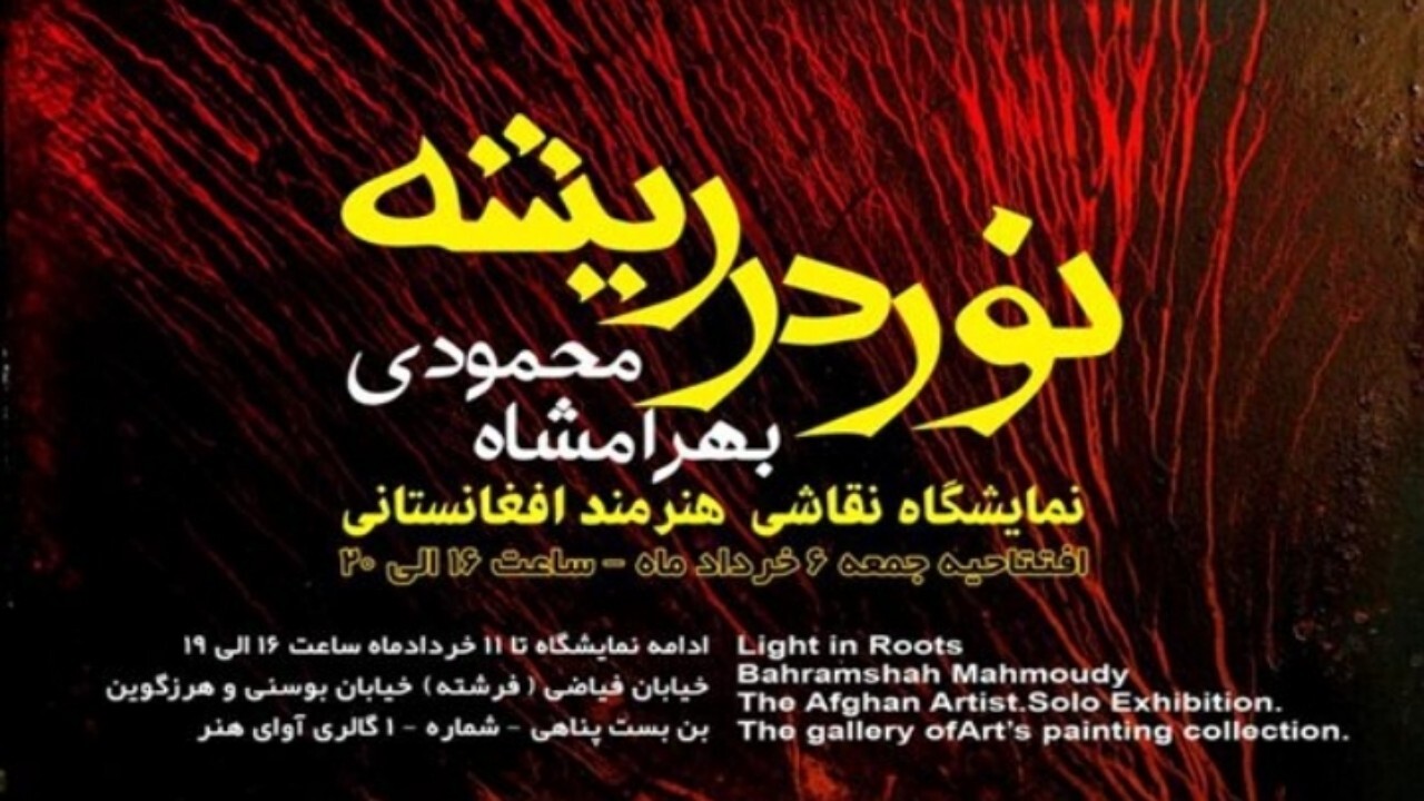 هنرمند افغانستانی تکنیکی نو در هنر نقاشی ابداع کرد + فیلم
