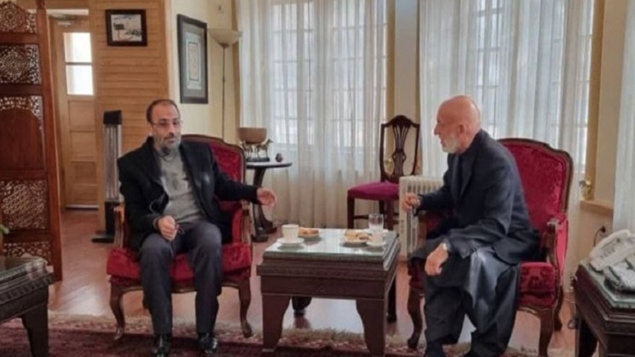 معاون سفیر ایران و حامد کرزی تحولات افغانستان را بررسی کردند