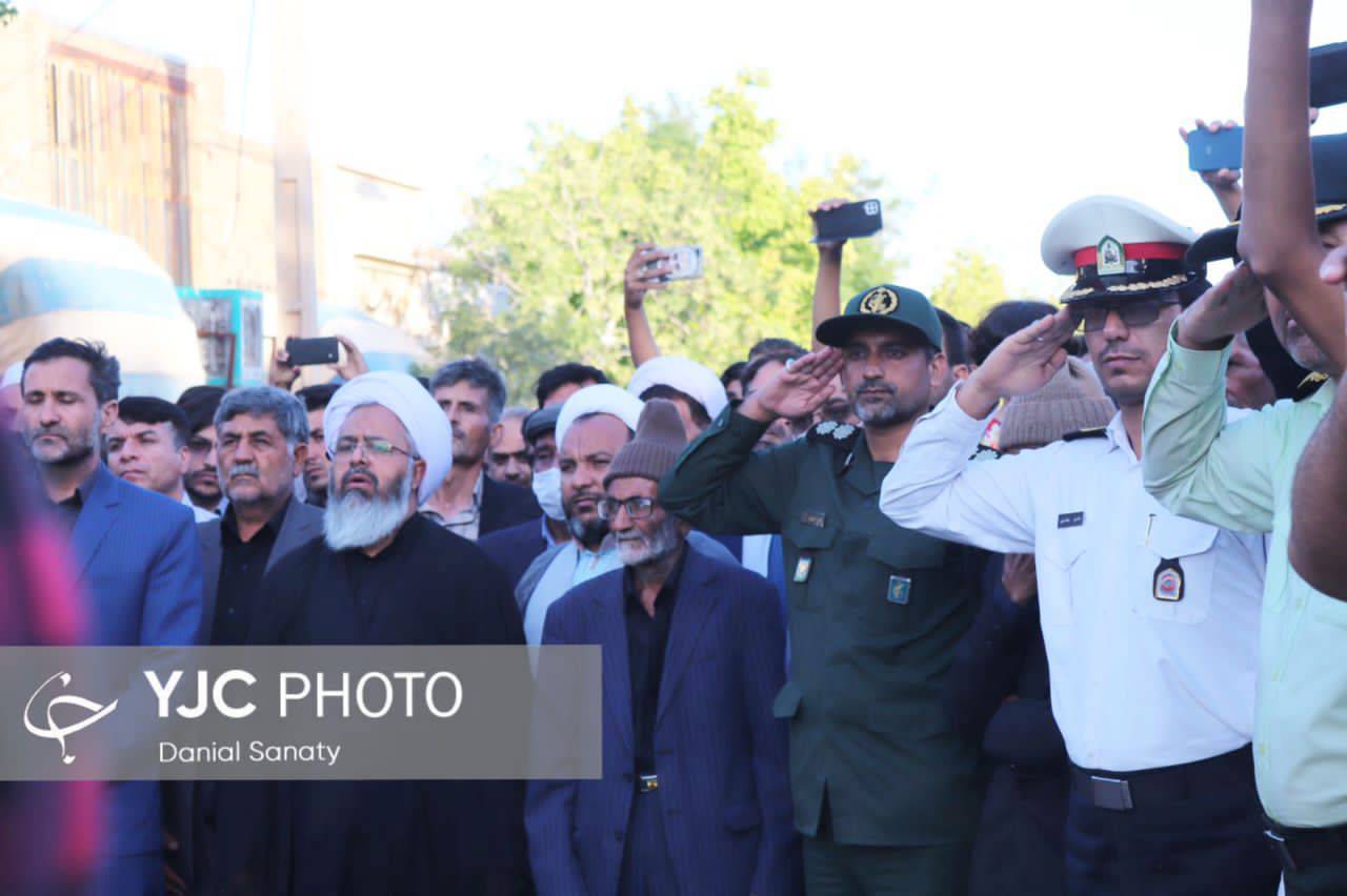 پیکر شهید عرب زوزنی در خواف تشییع شد