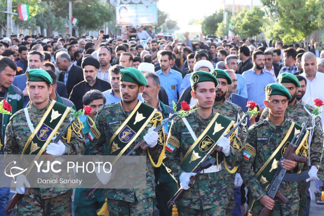 پیکر شهید عرب زوزنی در خواف تشییع شد