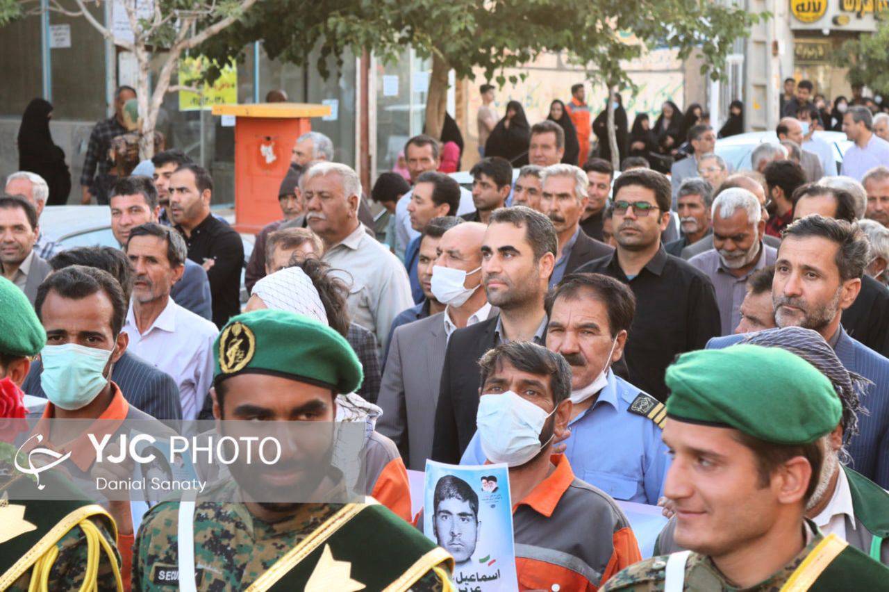 پیکر شهید عرب زوزنی در خواف تشییع شد