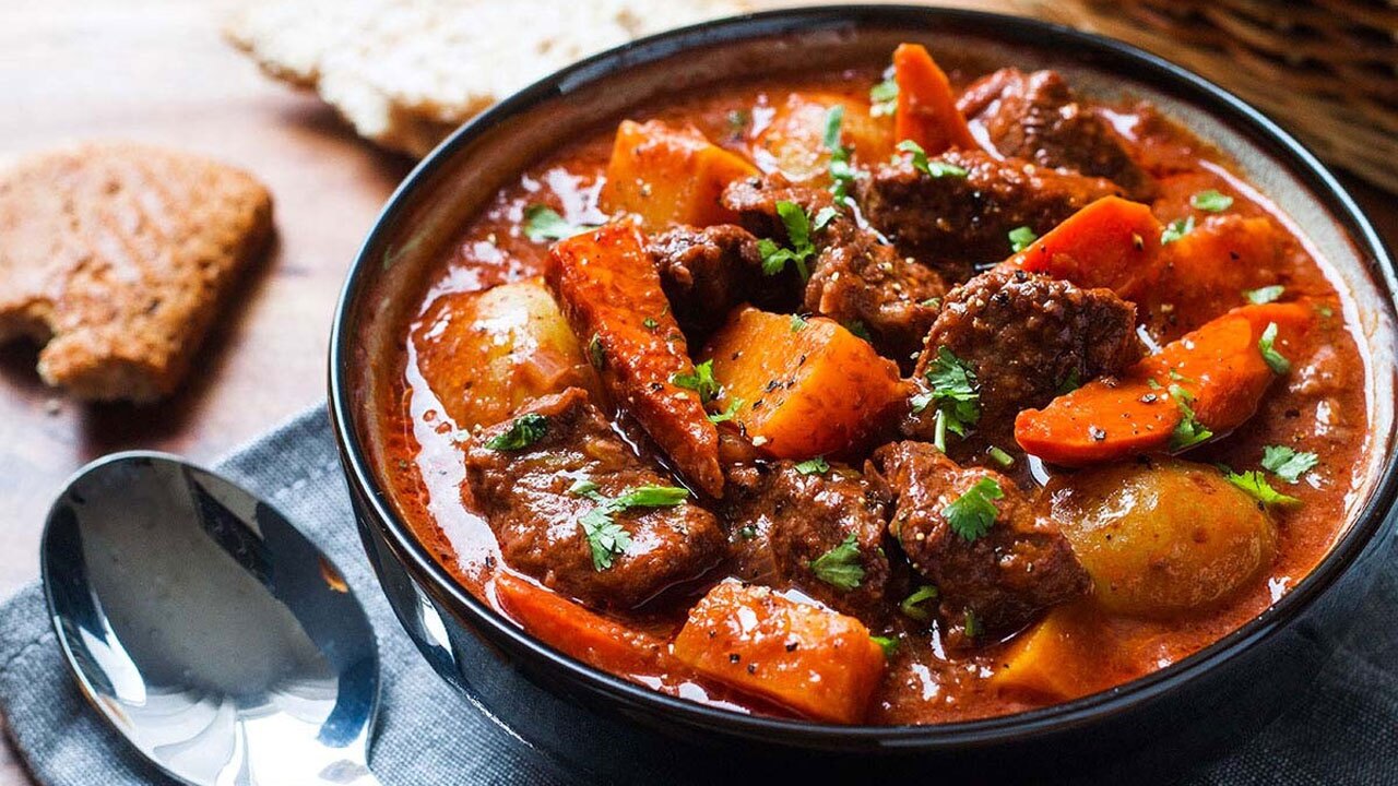 دستور تهیه خوراک گوشت و سبزیجات + فیلم