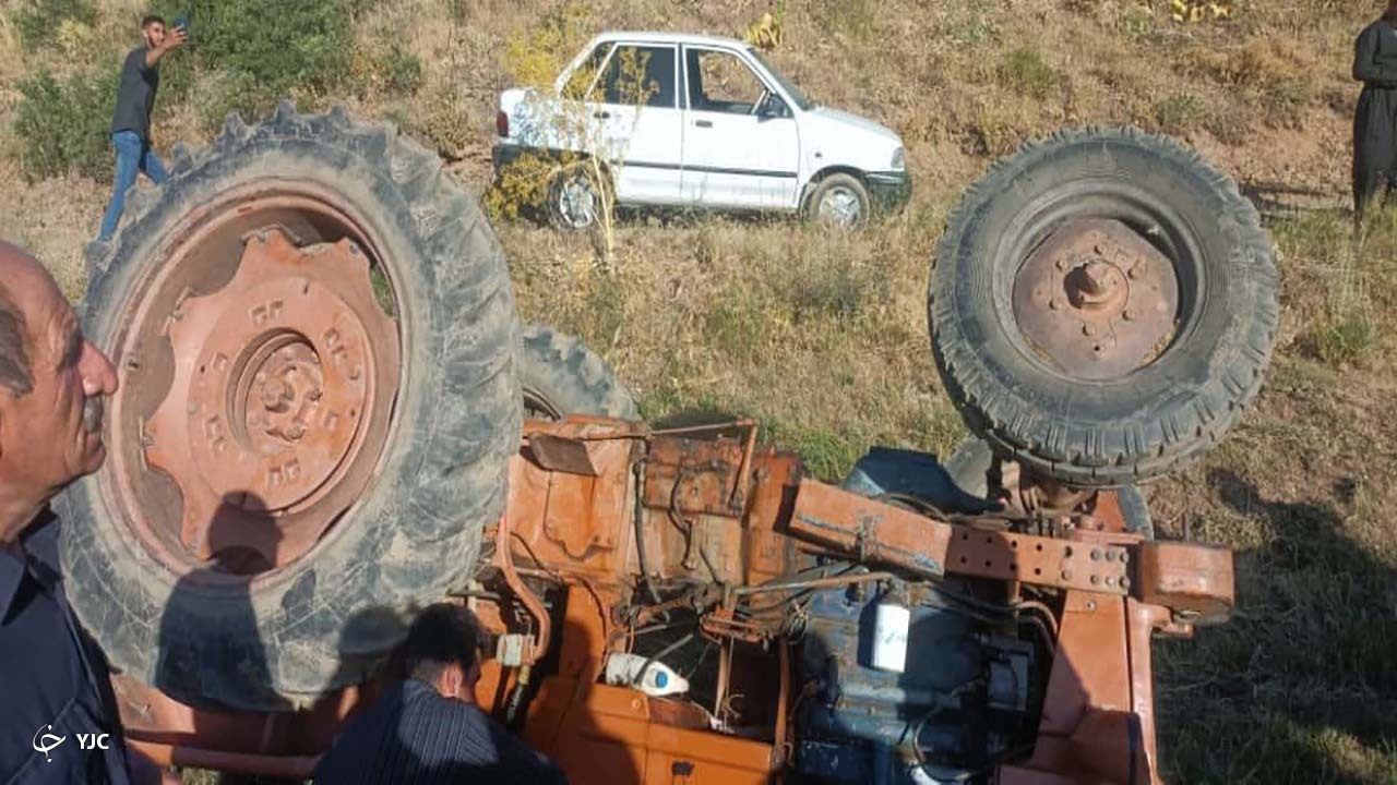 واژگونی تراکتور در خلیفان قربانی گرفت