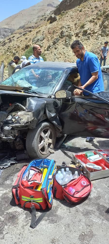 ۲۹ مصدوم و یک فوتی براثر تصادفات در جاده کرج-چالوس