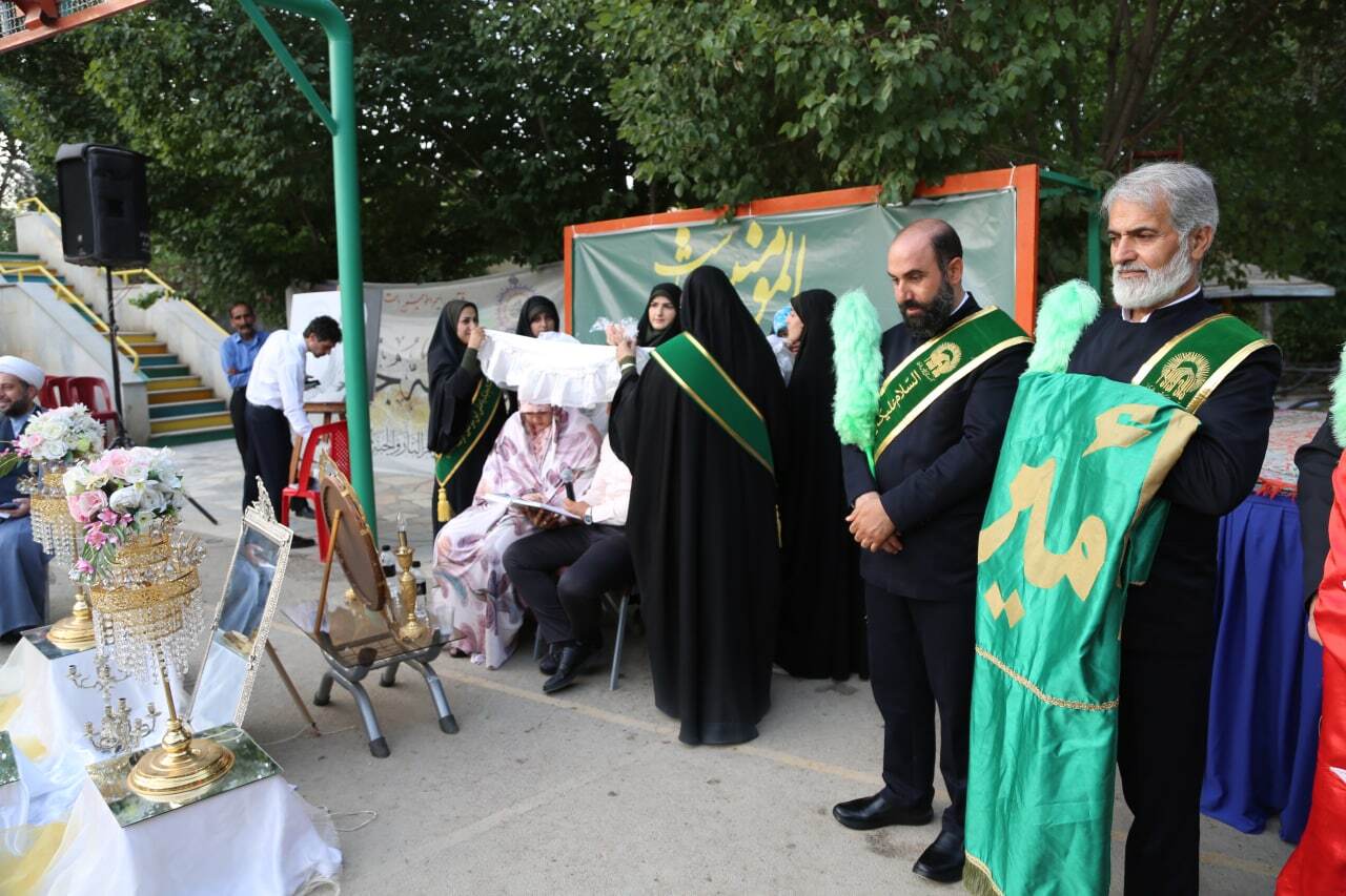 برپایی مراسم ازدواج حضرت فاطمه(س) و حضرت علی(ع) + تصاویر