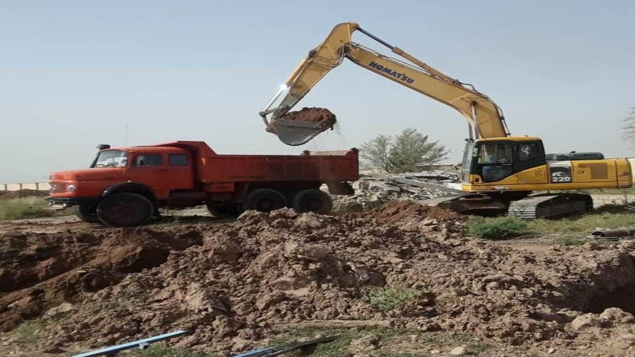 آغاز عملیات احداث مخزن ذخیره آب شهر شاوور در شهرستان کرخه