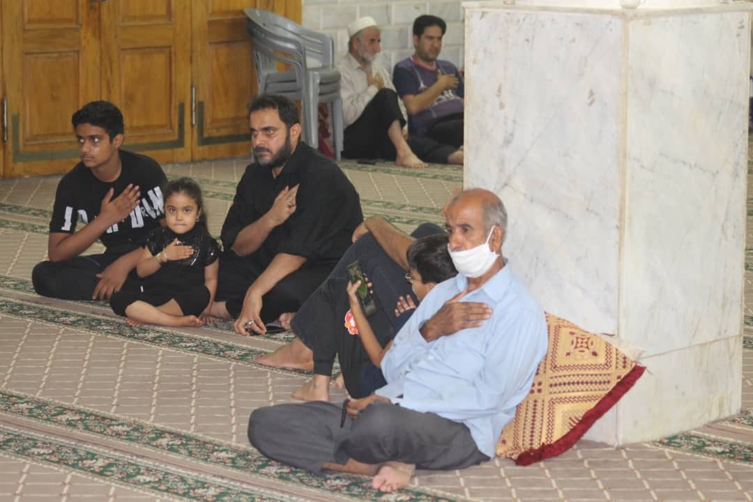 سوگواری مردم کاکی در سالروز شهادت امام محمد باقر(ع) + فیلم