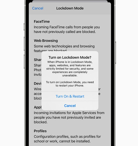 قابلیت جدید Lockdown Mode 