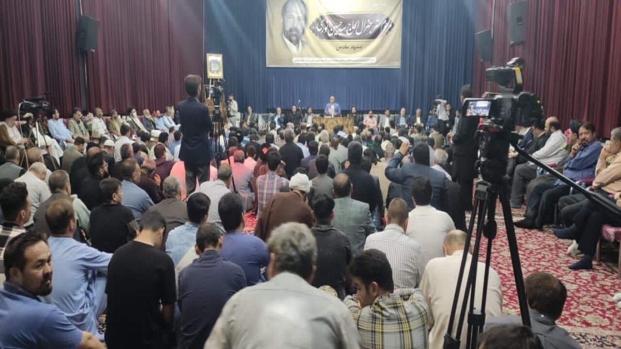 مراسم تجلیل از ششمین سالگرد درگذشت سترجنرال سیدحسین انوری در مشهد + تصاویر