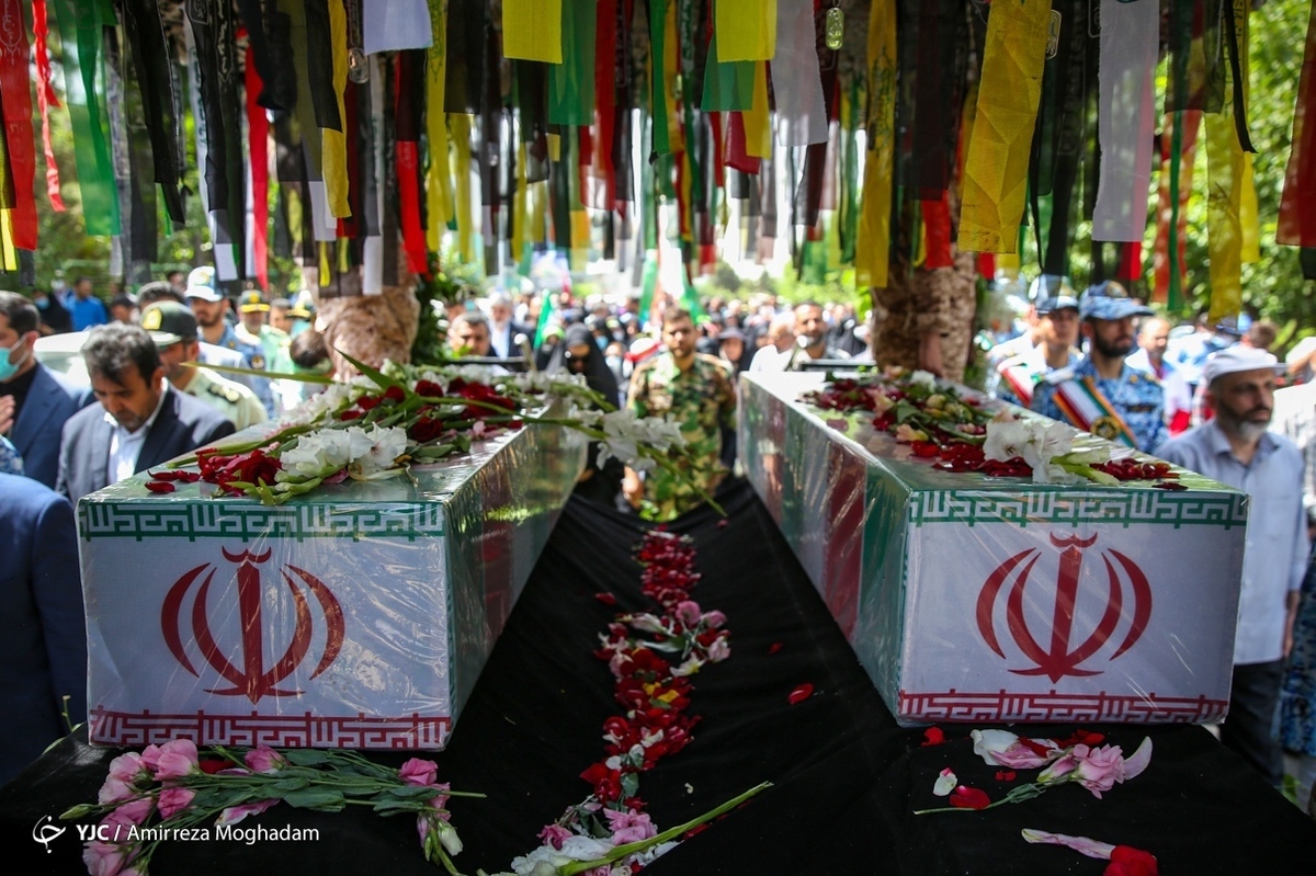 مراسم تشییع پیکر جهادگر بسیجی اسماعیل احمدی