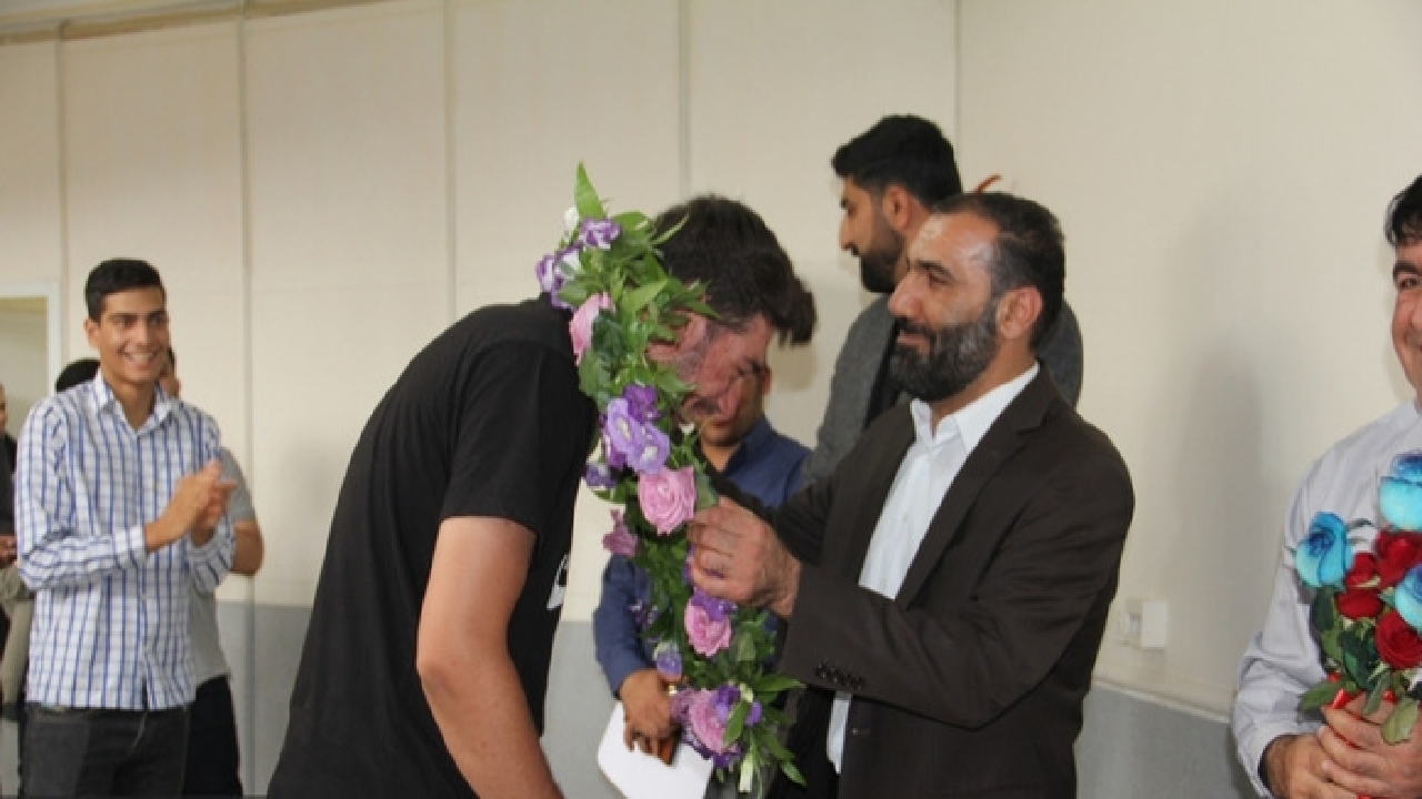 برگزاری مراسم استقبال از بسکتبالیست های کهگیلویه و بویراحمدی