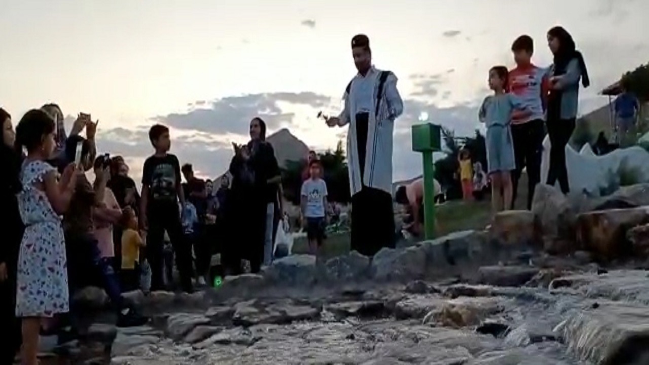 برگزاری جشن عید قربان در بوستان پرنیان فولادشهر + فیلم