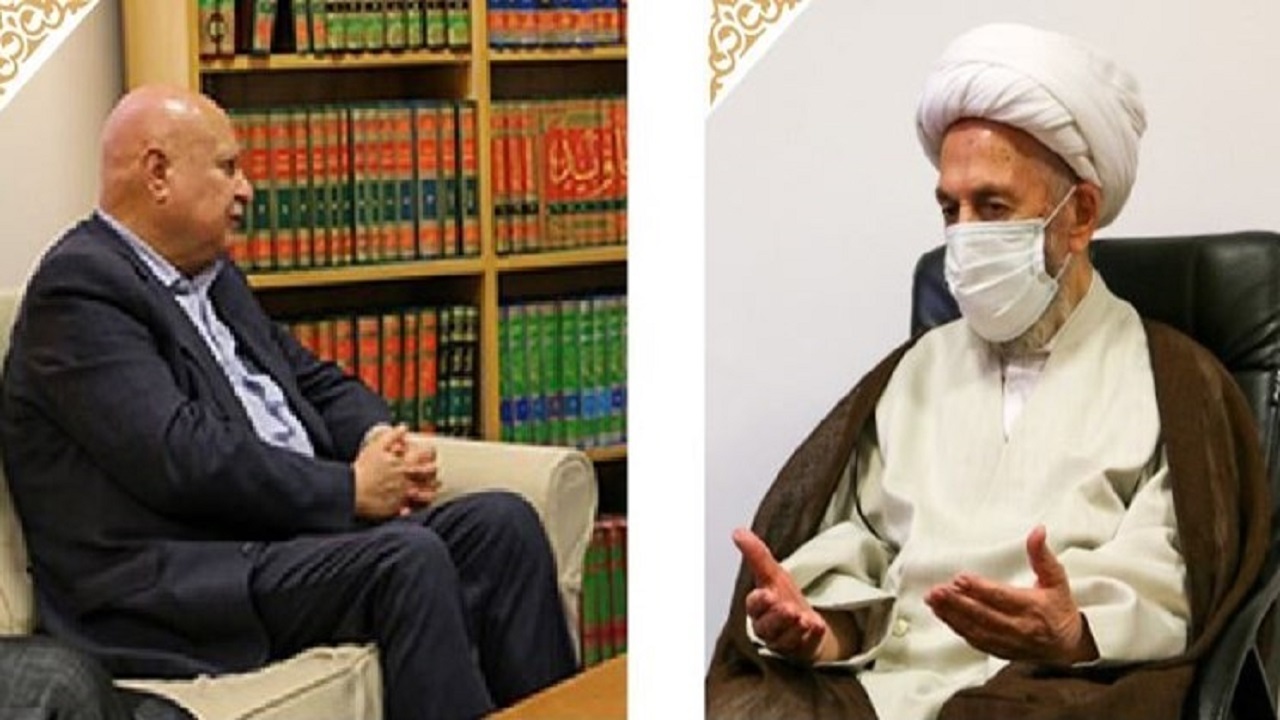 دیدار رئیس سازمان برنامه و بودجه کشور با آیت الله سبحانی