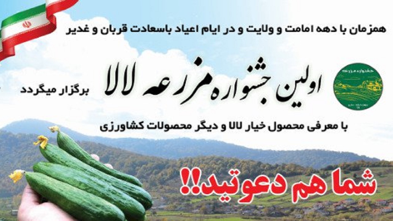 برگزاری نخستین جشنواره مزرعه خیار لالا در مازندران