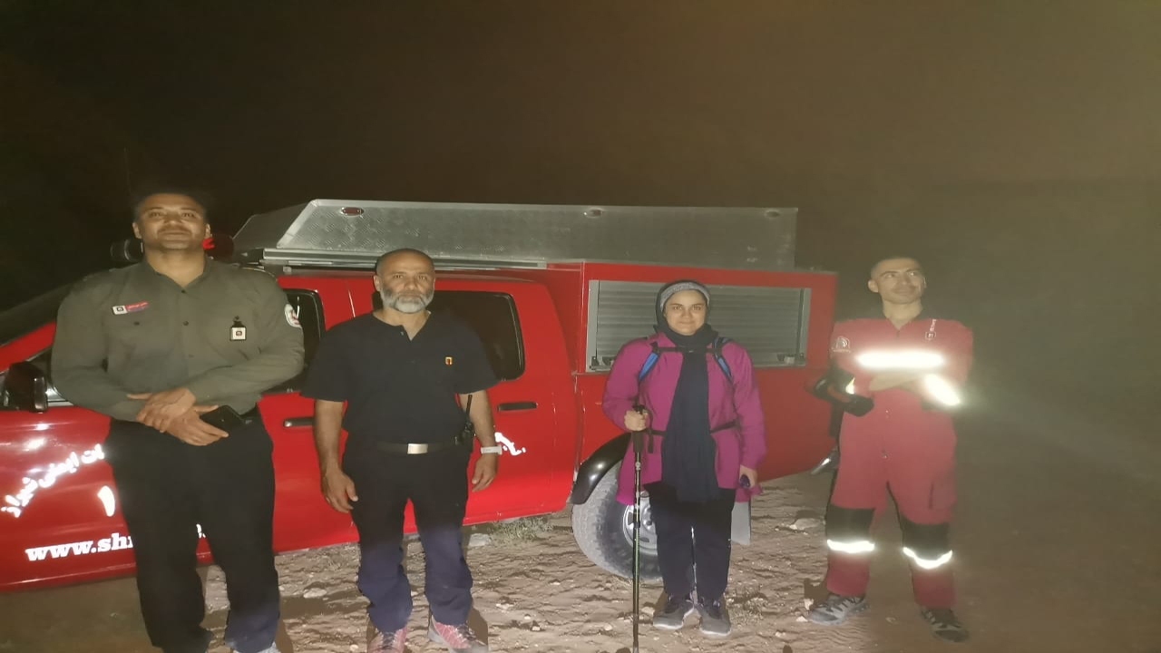 نجات کوهپیمای جوان در ارتفاعات دراک