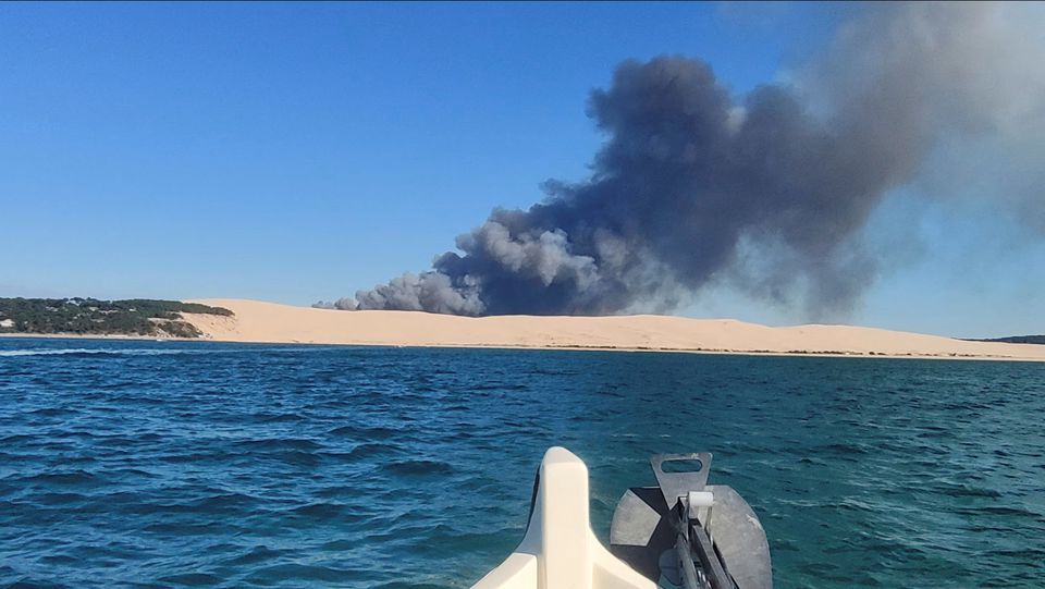 آتش سوزی جنگلی در فرانسه