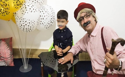 جشن تولدی متفاوت برای فرزند بیمار یک زندانی در قم+تصاویر